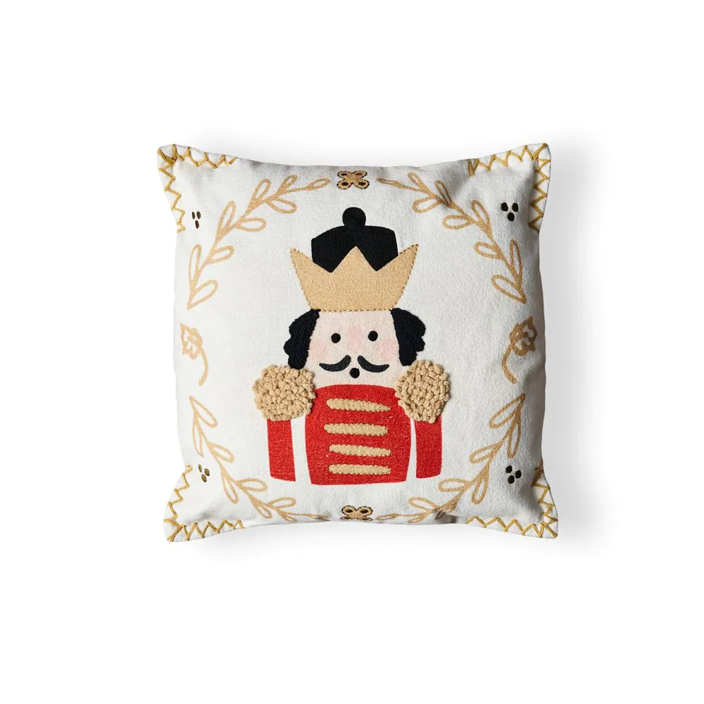 Christmas Nutcracker Cushion, Natural - Image 2