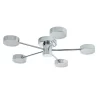 Cian Large LED Bathroom Flush Ceiling Light, Chrome