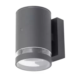 Cinder Outdoor Wall Light With Photocell, Anthracite