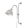 Clark Adjustable Plug-In Wall Light, Grey