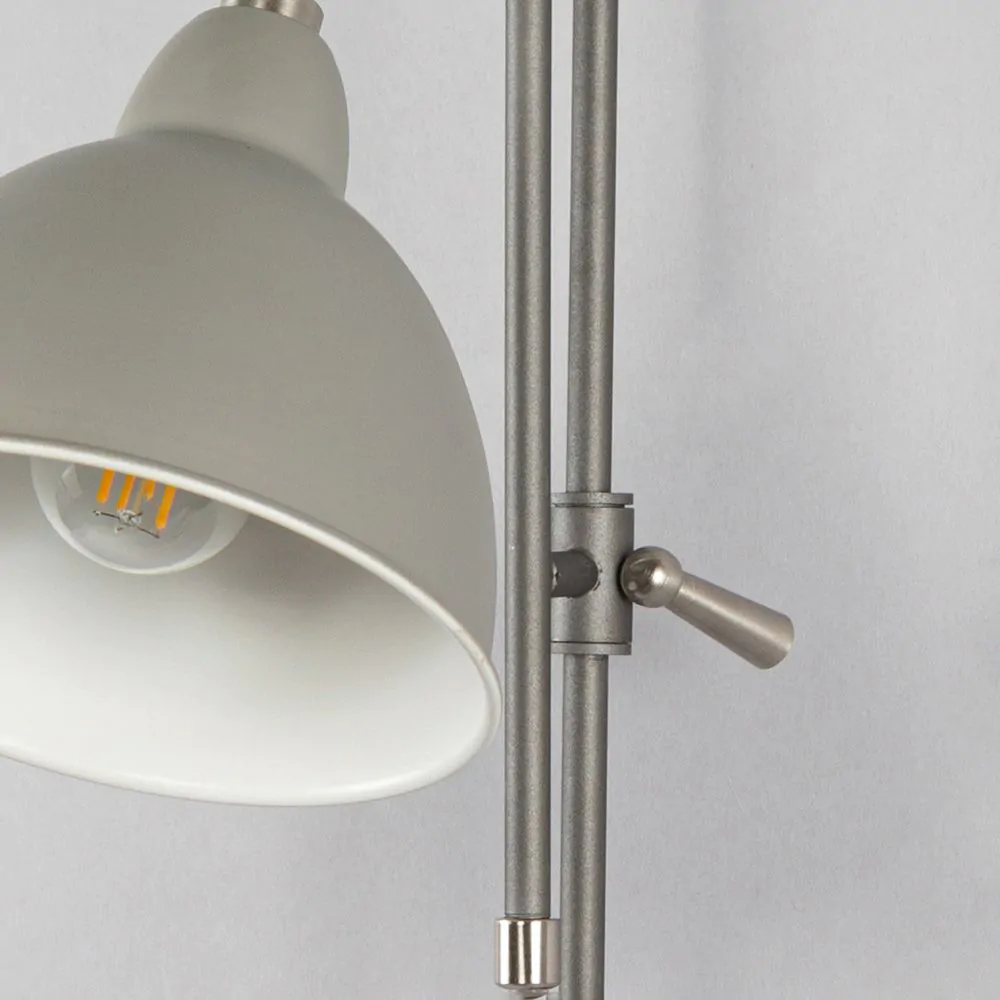 Clark Adjustable Plug-In Wall Light, Grey - Image 5