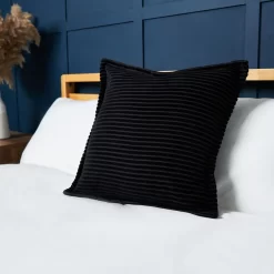 Corduroy Cushion, Black