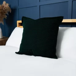 Corduroy Cushion, Emerald Green