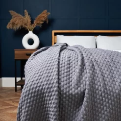 Corsica Throw, Silver