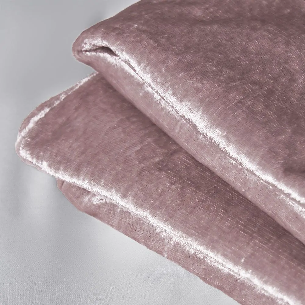 Crushed Velvet Throw, Blush - Image 3