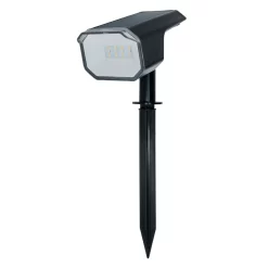 Danic LED Outdoor Solar Ground Spike Light, Black