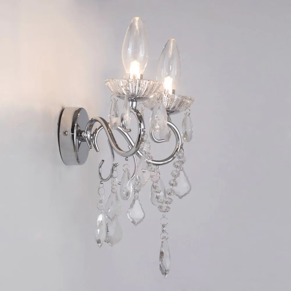 Daphne Bathroom Wall Light, Chrome - Image 5