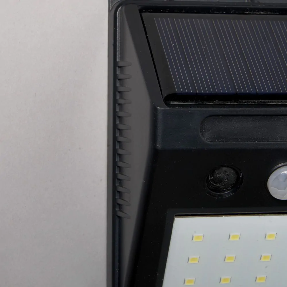 Dara LED Outdoor Solar Wall Light With PIR Sensor, Black - Image 5