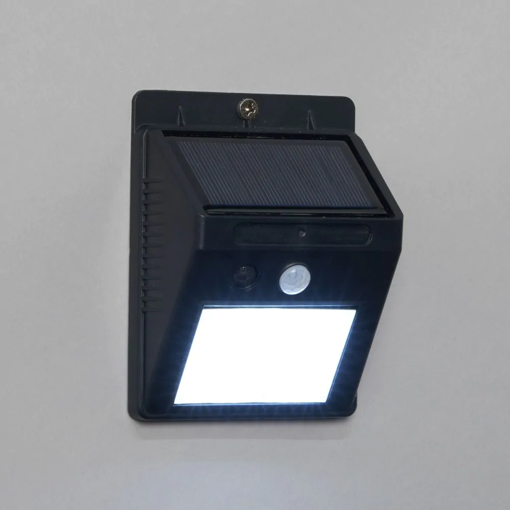 Dara LED Outdoor Solar Wall Light With PIR Sensor, Black - Image 3