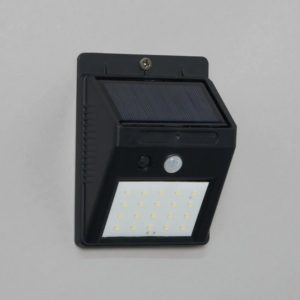 Dara LED Outdoor Solar Wall Light With PIR Sensor, Black - Image 4