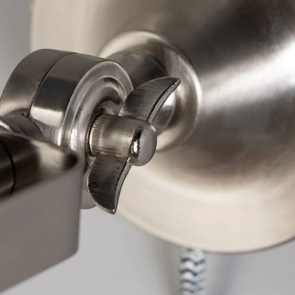 Daria Plug In Wall Light, Satin Nickel - Image 5