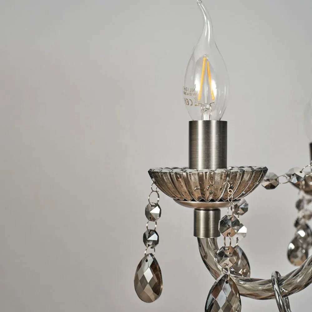 Darlia 6 Light Ceiling Pendant, Pewter - Image 6