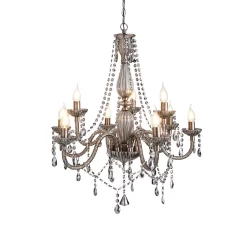 Darlia 9 Light Ceiling Pendant, Pewter