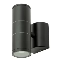 Delting Up And Down Outdoor Wall Light, Black