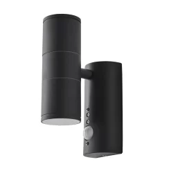 Delting Up And Down Outdoor Wall Light With PIR Sensor, Anthracite