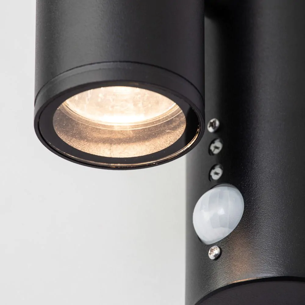 Delting Up And Down Outdoor Wall Light With PIR Sensor, Black - Image 5