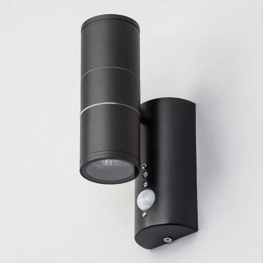 Delting Up And Down Outdoor Wall Light With PIR Sensor, Black - Image 4