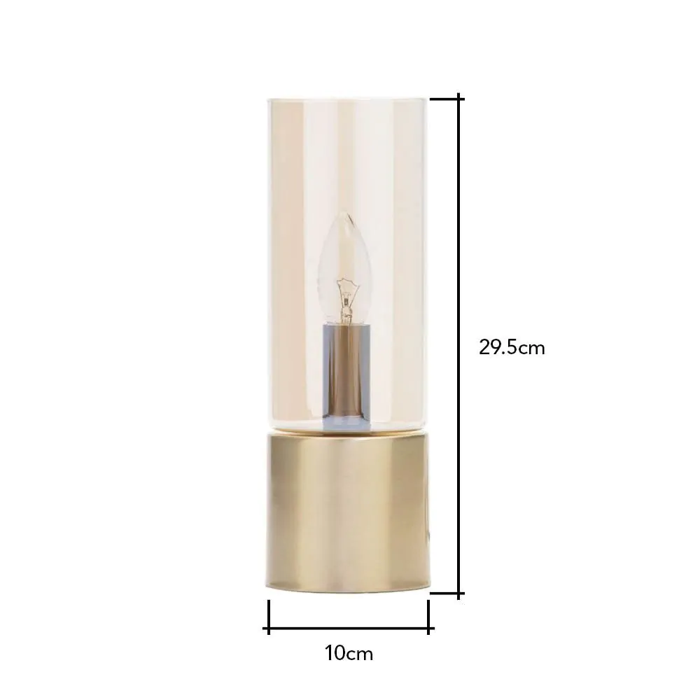 Tilly Touch Sensitive Table Lamp, Satin Brass - Image 8