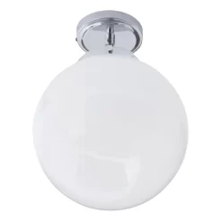 Douro Bathroom Globe Ceiling Light, Chrome
