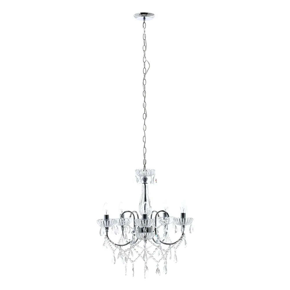Edith Chandelier, Chrome - Image 3