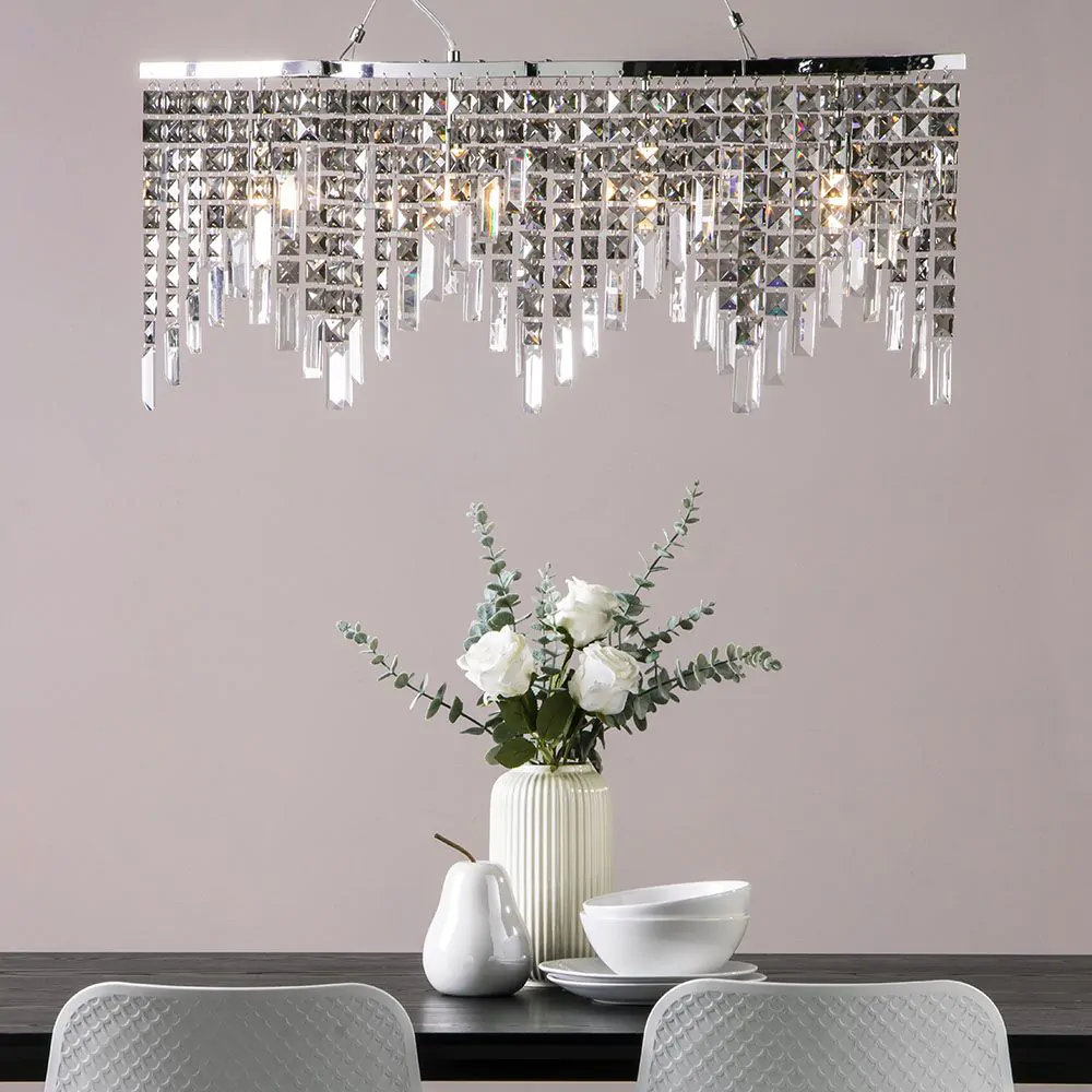 Esme Diner Ceiling Pendant, Chrome - Image 2