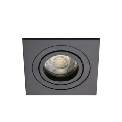 Faina Adjustable Square Recessed Downlight, Matte Black