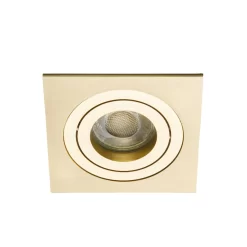 Faina Adjustable Square Recessed Downlight, Brass