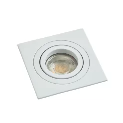 Faina Adjustable Square Recessed Downlight, White