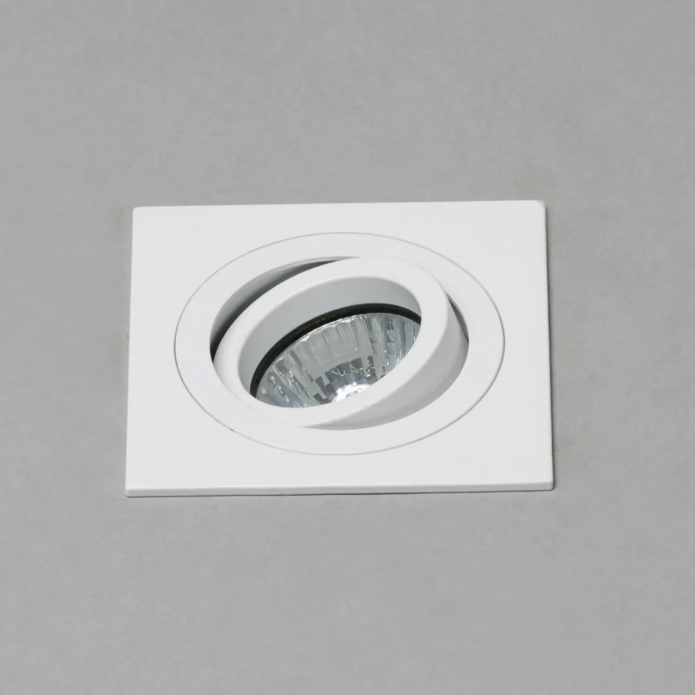 Faina Adjustable Square Recessed Downlight, White - Image 4