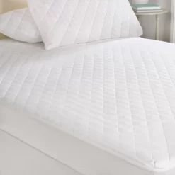Feels Like Down Mattress Protector Single With 1 Pillow Protector, White