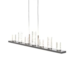 Finn LED Bubble Diner Ceiling Pendant, Chrome