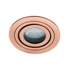 Fion Circular IP65 Tiltable Downlight, Brushed Copper