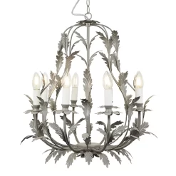 Flo 8 Light Chandelier, Grey