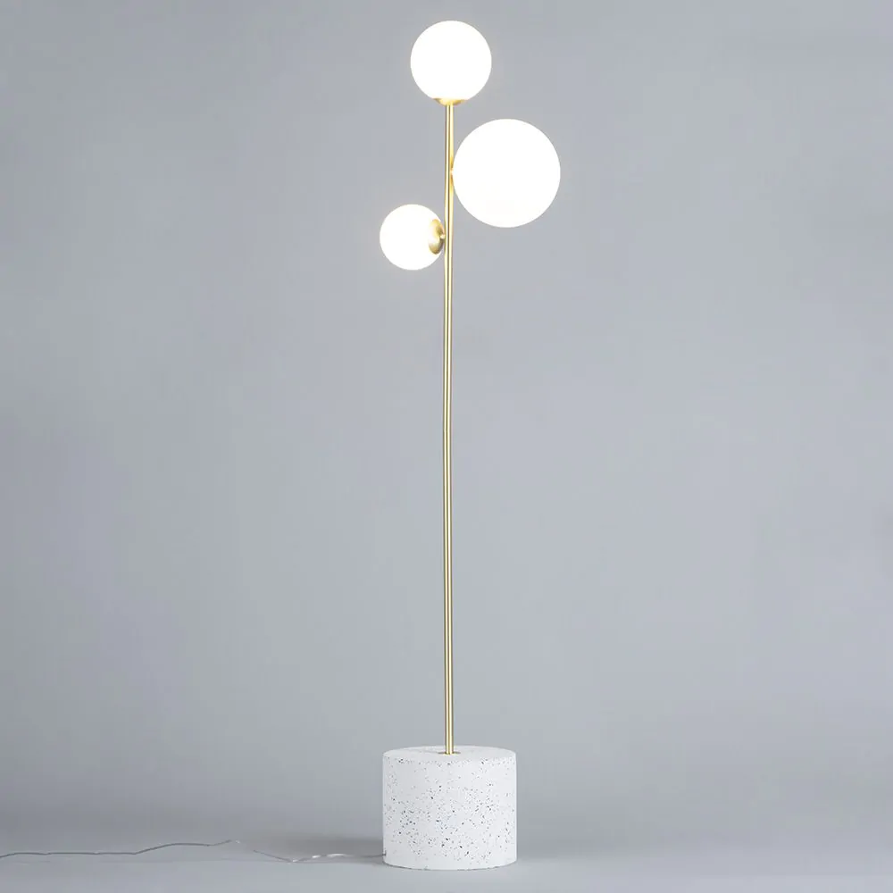 Forella Floor Lamp, Satin Brass - Image 3