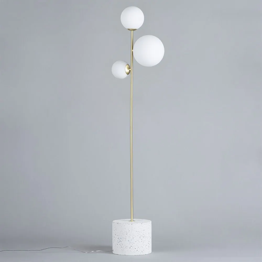 Forella Floor Lamp, Satin Brass - Image 4