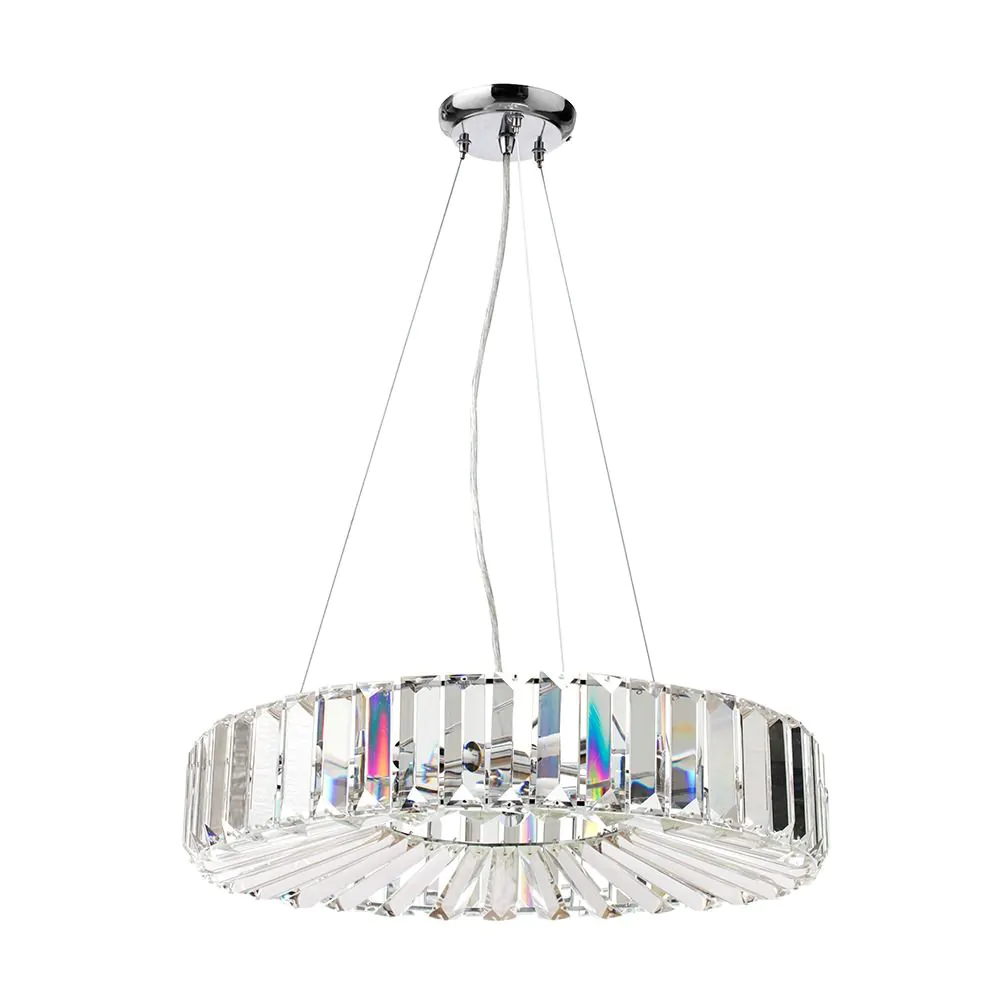 Renee Crystal Pendant, Chrome - Image 3