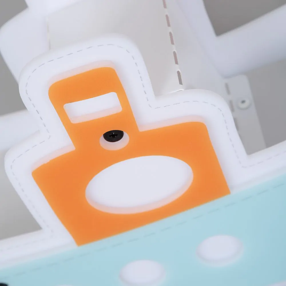 Glow Boat LED Table Lamp, White & Blue - Image 3