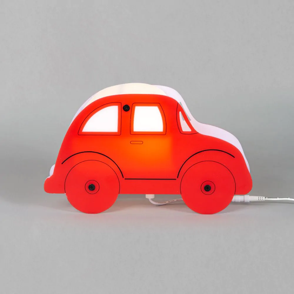 Glow Car LED Table Lamp, Red - Image 3