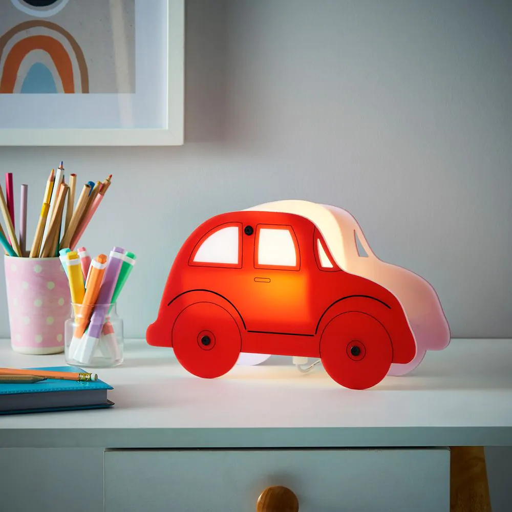 Glow Car LED Table Lamp, Red - Image 2