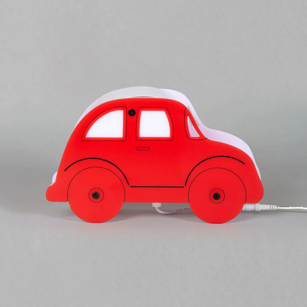 Glow Car LED Table Lamp, Red - Image 4