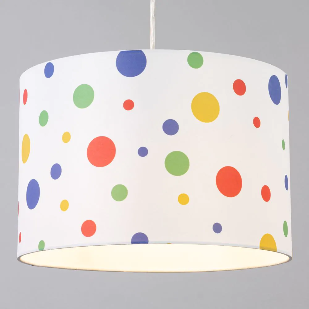 Glow Coloured Dots Easy Fit Light Shade, White - Image 3
