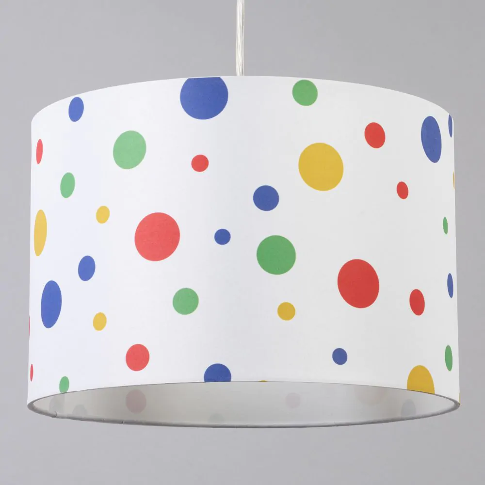 Glow Coloured Dots Easy Fit Light Shade, White - Image 4