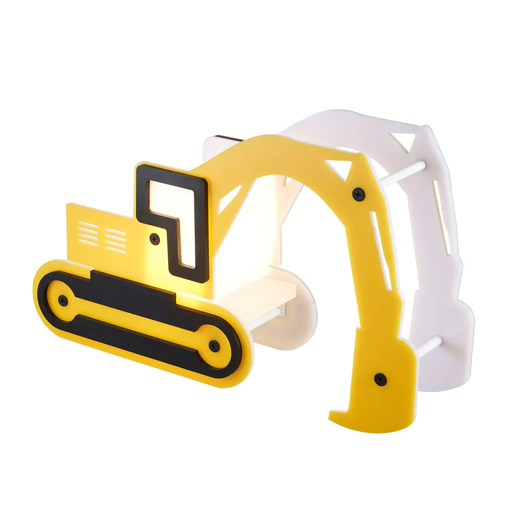 Glow Digger LED Table Lamp, Yellow & Black