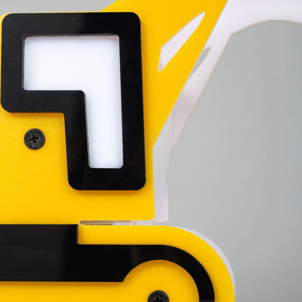 Glow Digger LED Table Lamp, Yellow & Black - Image 5