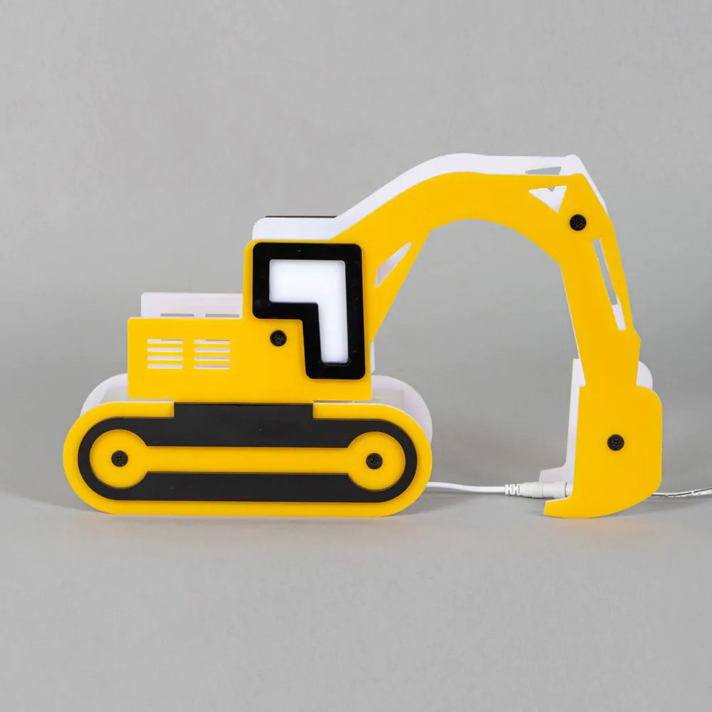 Glow Digger LED Table Lamp, Yellow & Black - Image 4