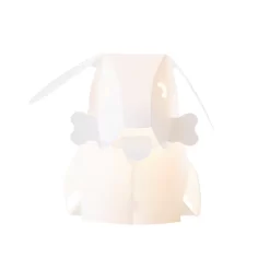 Glow Dog Origami Style Table Lamp, White
