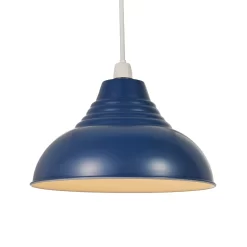 Glow Dome Easy Fit Ceiling Light Shade, Blue