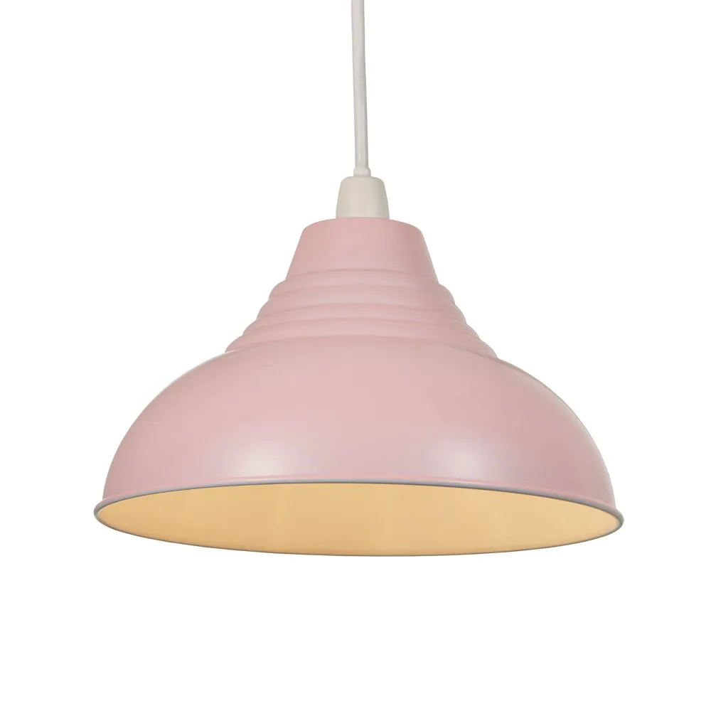 Glow Dome Easy Fit Ceiling Light Shade, Pink