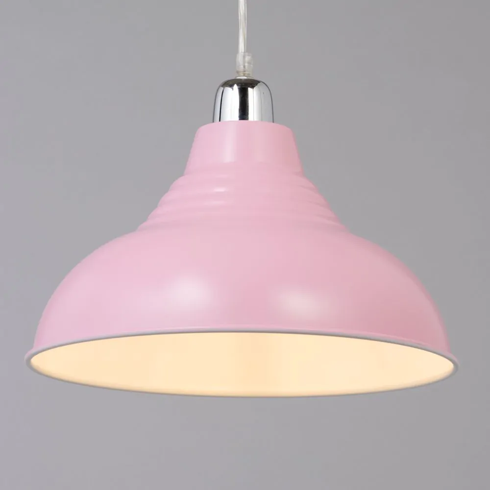 Glow Dome Easy Fit Ceiling Light Shade, Pink - Image 3
