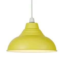 Glow Dome Easy Fit Ceiling Light Shade, Yellow